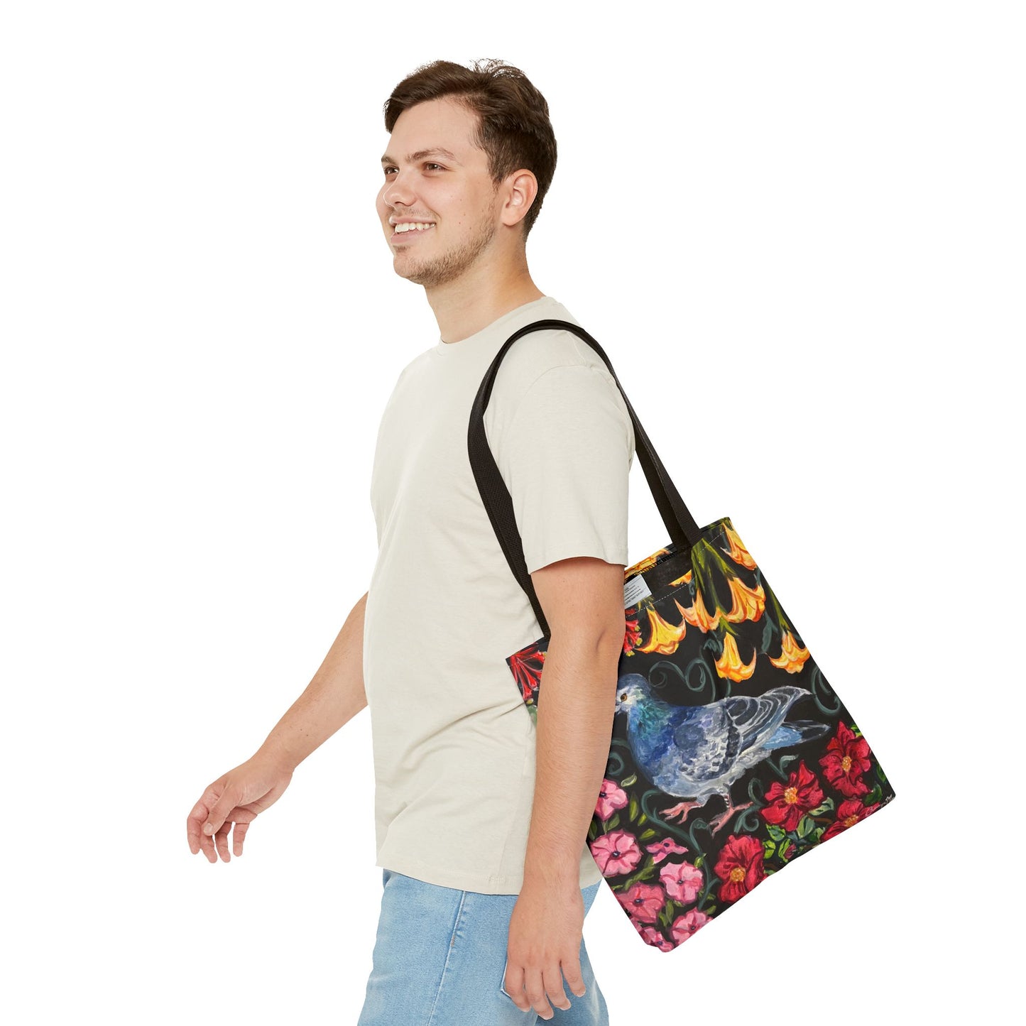 "Avian Floral" Tote Bag