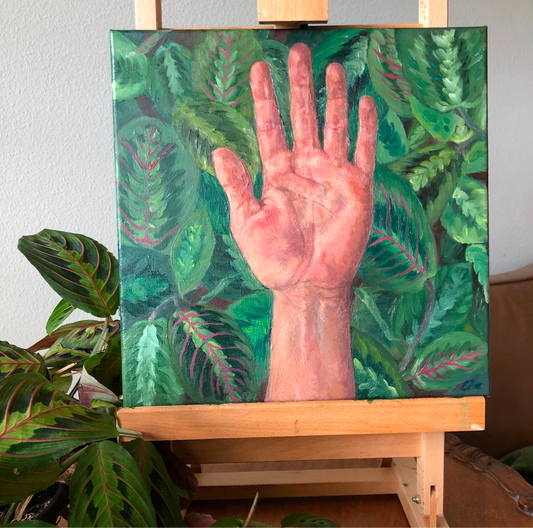 "Left Hand" Oil Painting