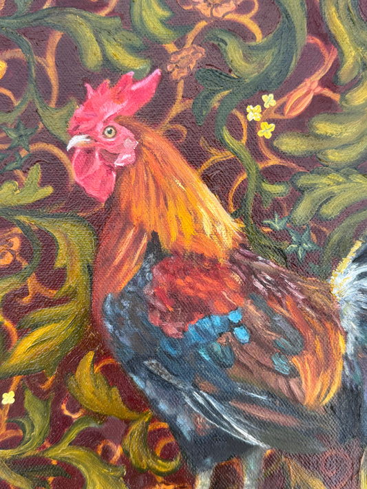 "Cockerel" Oil Painting