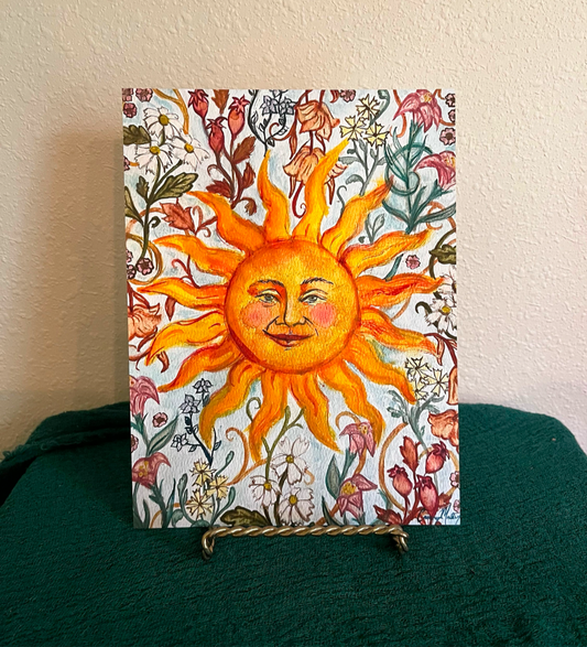 "Floral Sun" giclee print