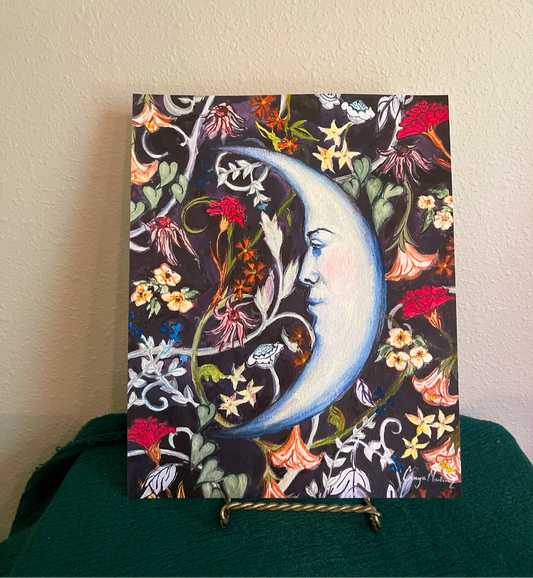 "Floral Moon" giclee print