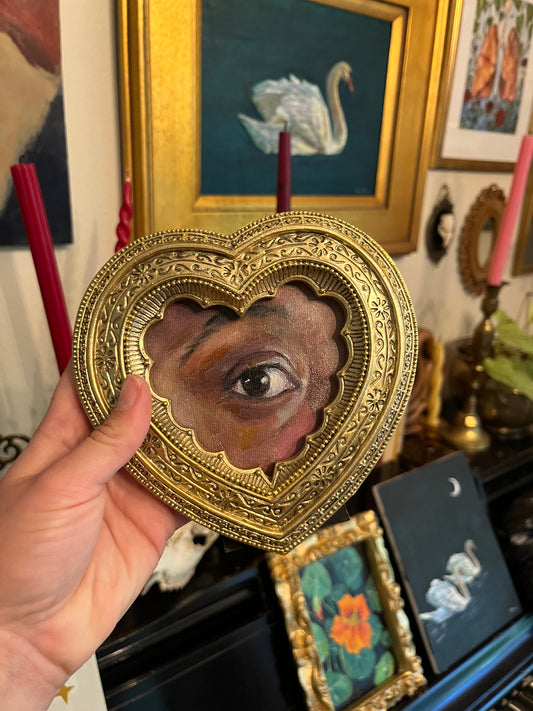 "Study of Harmony's Eye" 4" Oil Painting