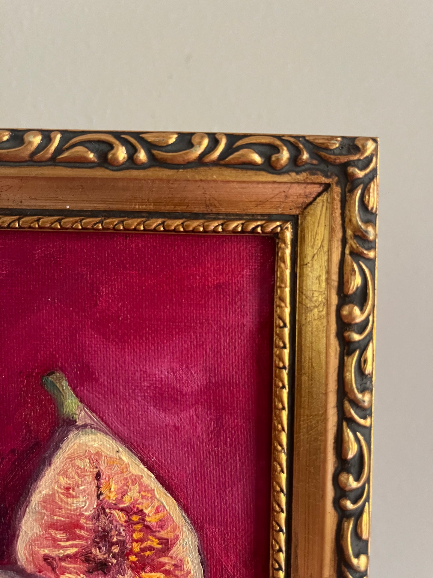 "A Fig and a Half" 4"x6" oil painting