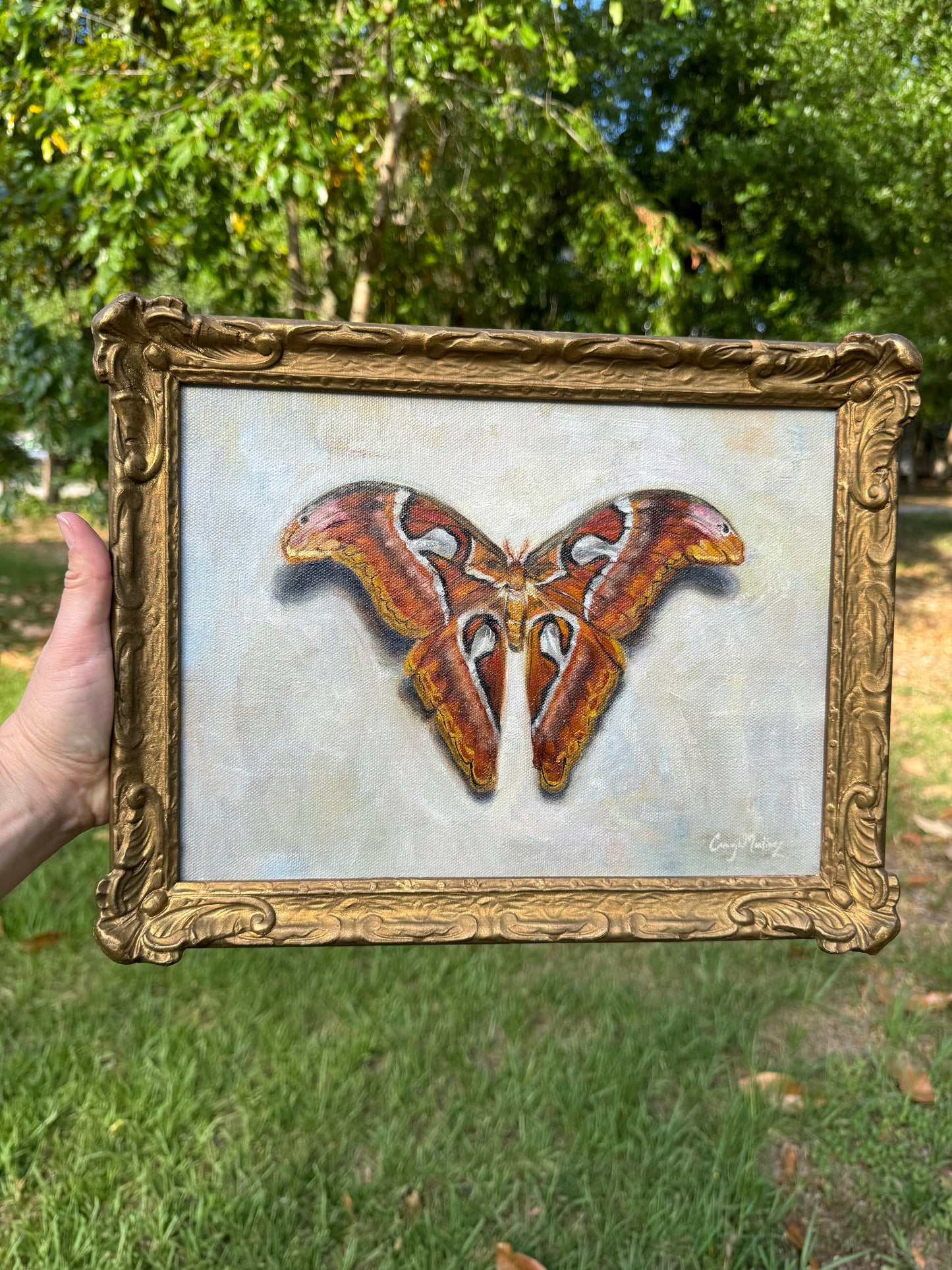 "To A Flame" Oil Painting