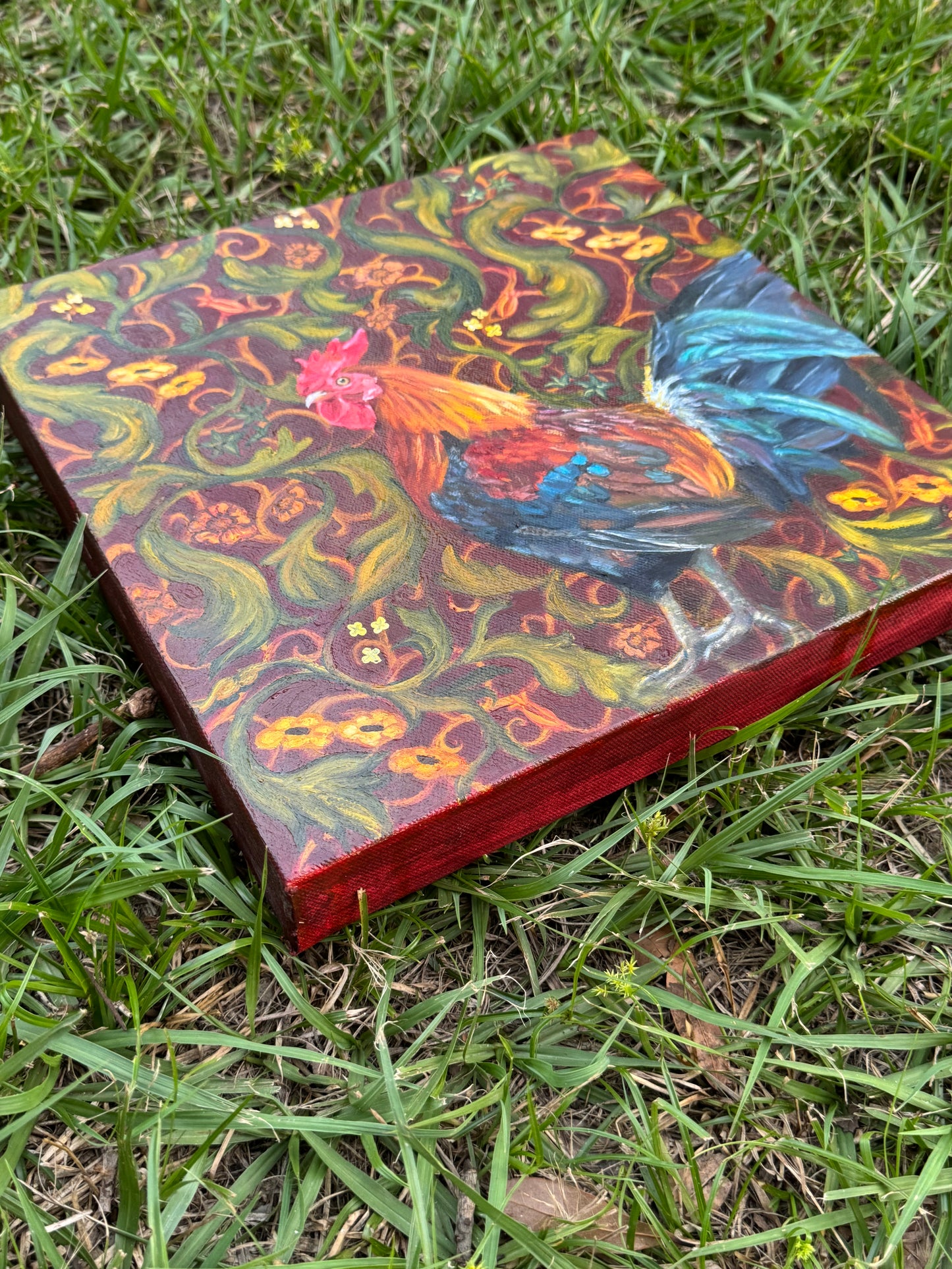 "Cockerel" Oil Painting