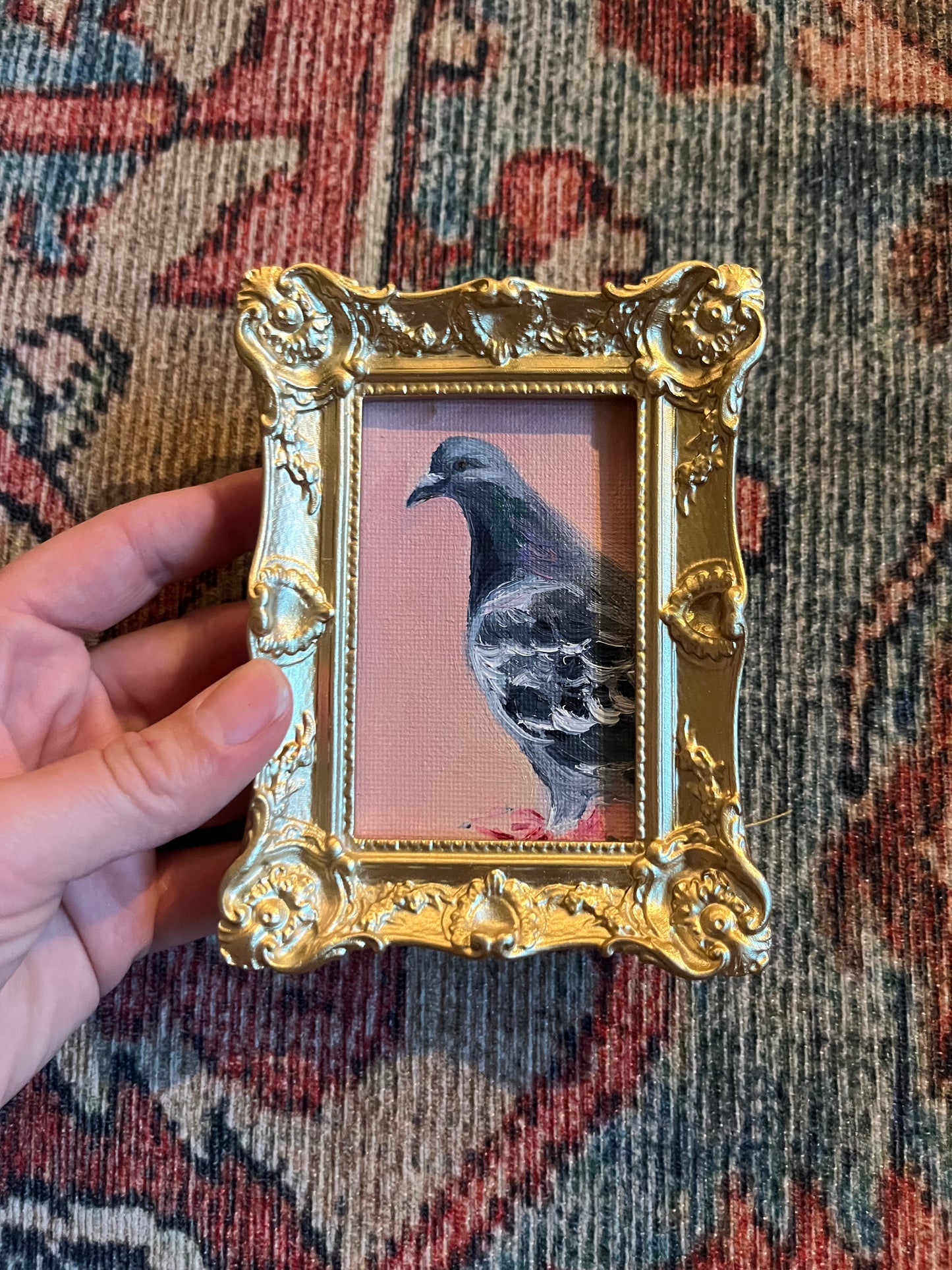 Mini Pink Pigeon Fridge Magnet