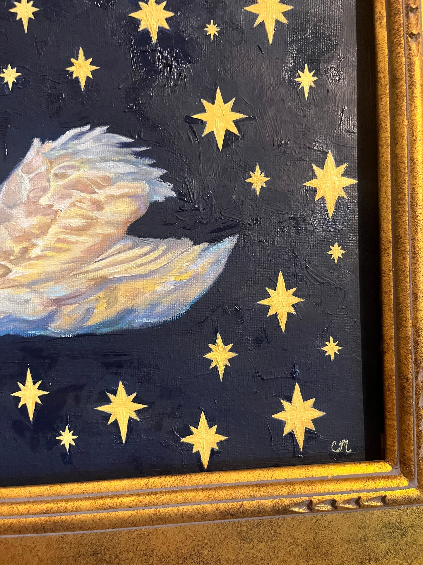 "A Swim Amongst the Stars" 11"x14" Oil Painting