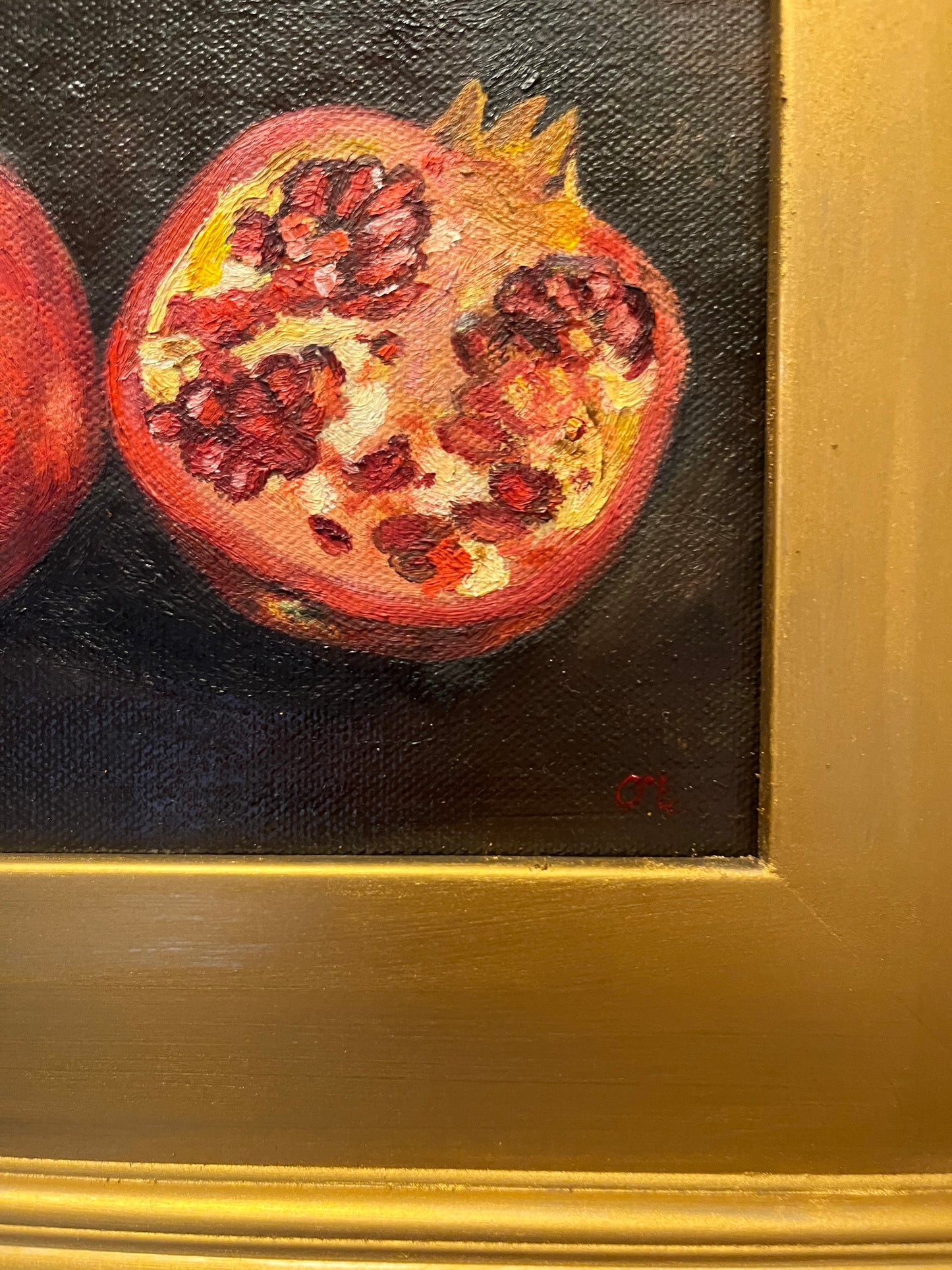 "Two Pomegranates" 6"x8" Oil Painting