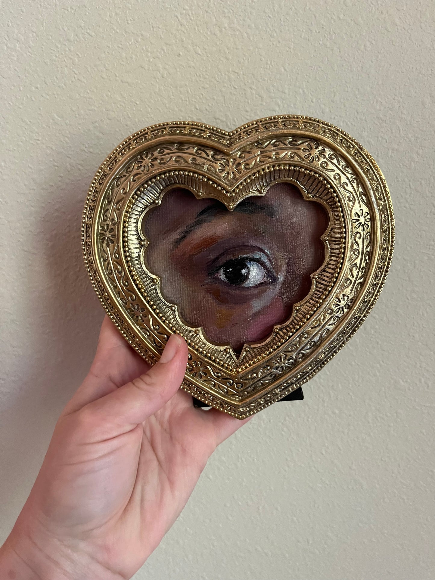 "Study of Harmony's Eye" 4" Oil Painting