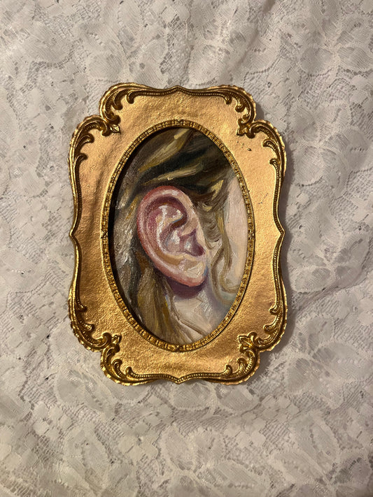 "Ear Study" 4"x6" Oil Painting
