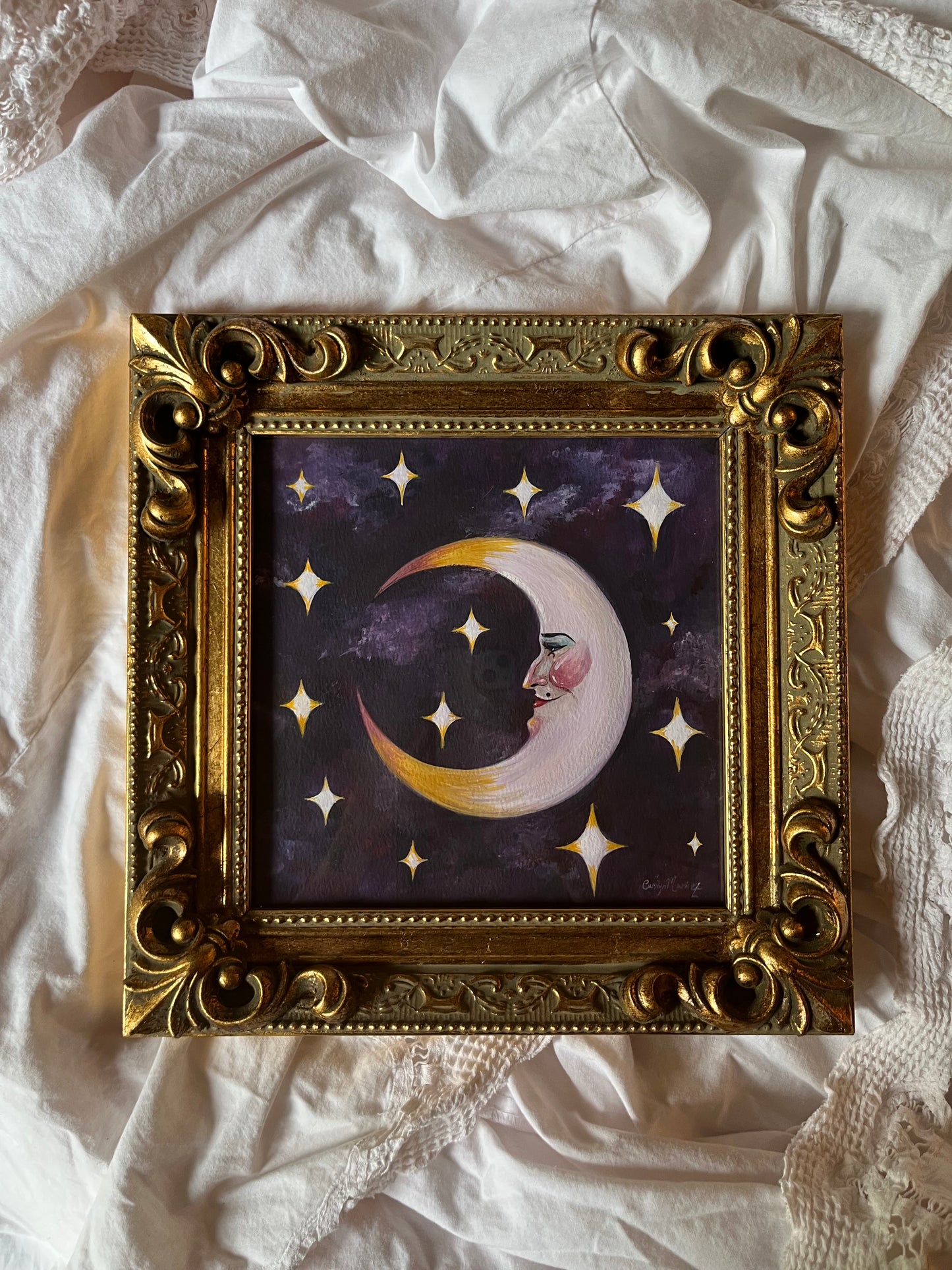 "Whimsy" 8"x8" watercolor painting