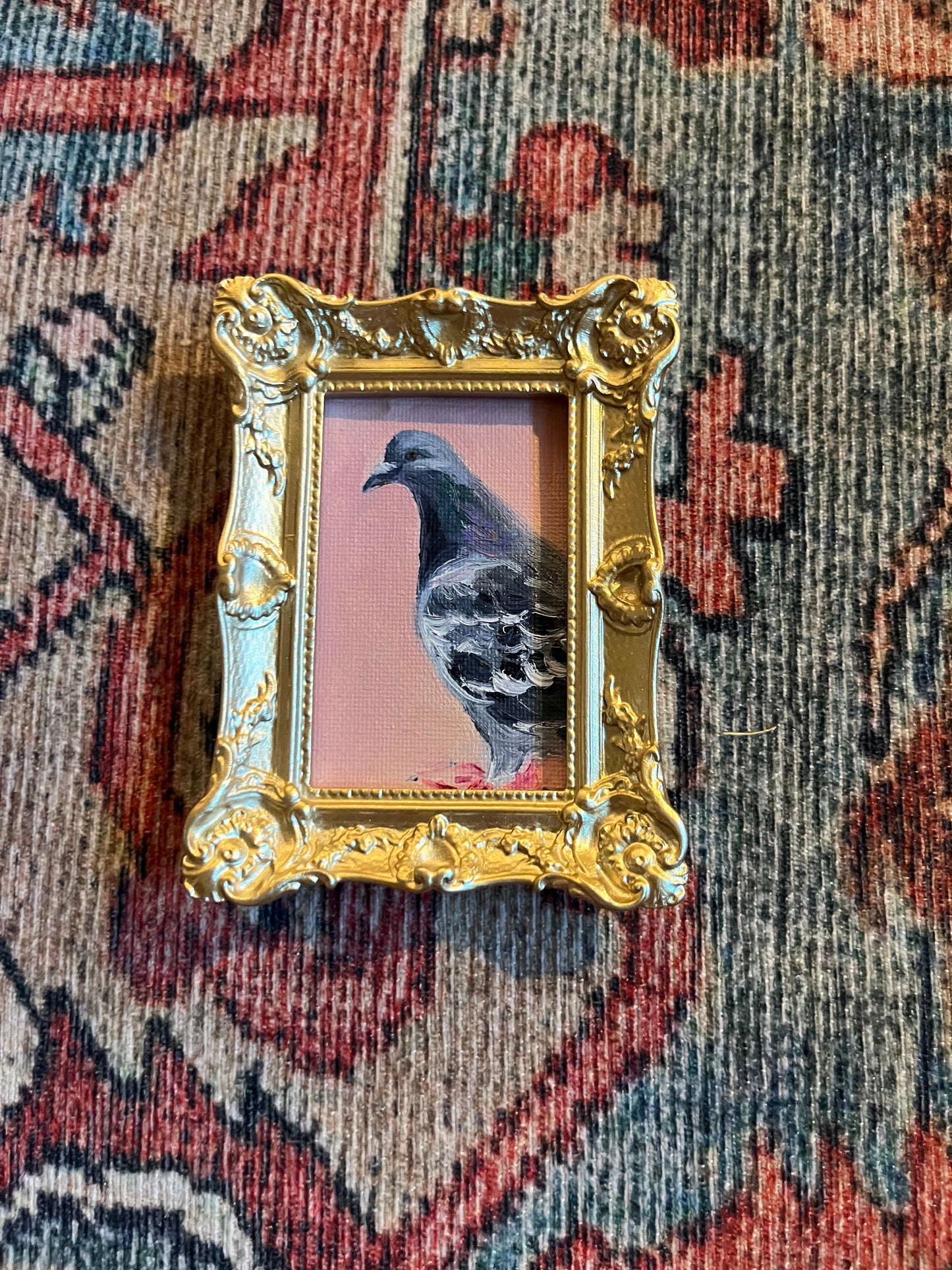 Mini Pink Pigeon Fridge Magnet