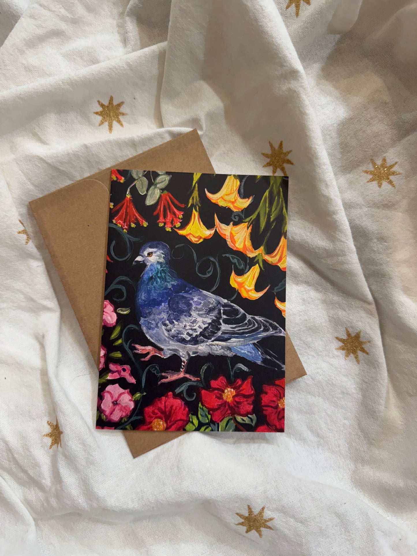 "Avian Floral" Greeting Card